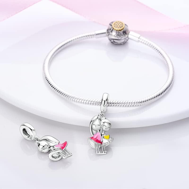 CYCUFF Store 925 Sterling Silver Charms Suitable for Charm Necklaces, Bracelet Pendants Beads Jewellery Gift for Women Family Friends - Image 2